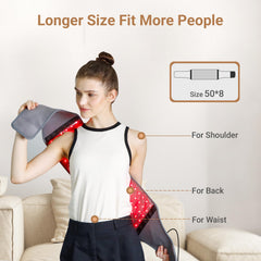 Belt wrapped around back showing targeted placement on torso areas.