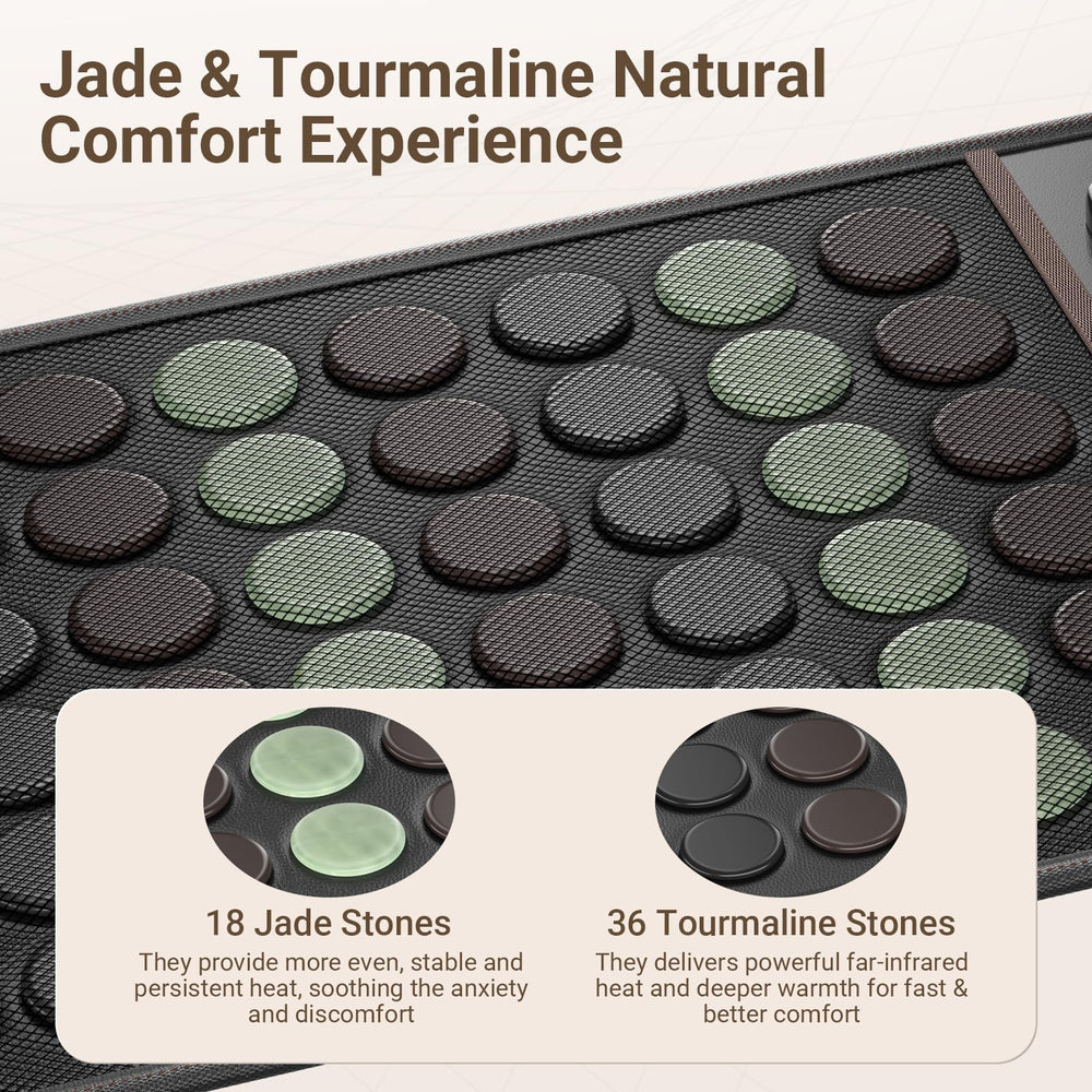 Comfytemp extralarge FIR pad tourmaline jade stones for deep heat
