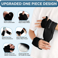 Comfytemp gel packs stay flexible when frozen for long-lasting cold therapy.