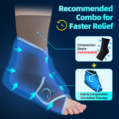 Comfytemp hands-free therapy promoting mobility while using the wrap.