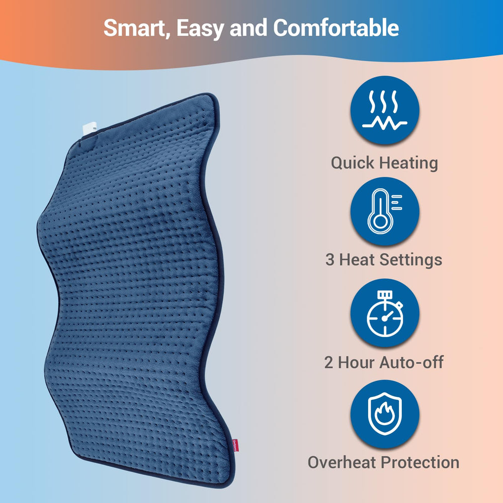 Comfytemp heating pad with option for moist heat through light spraying.