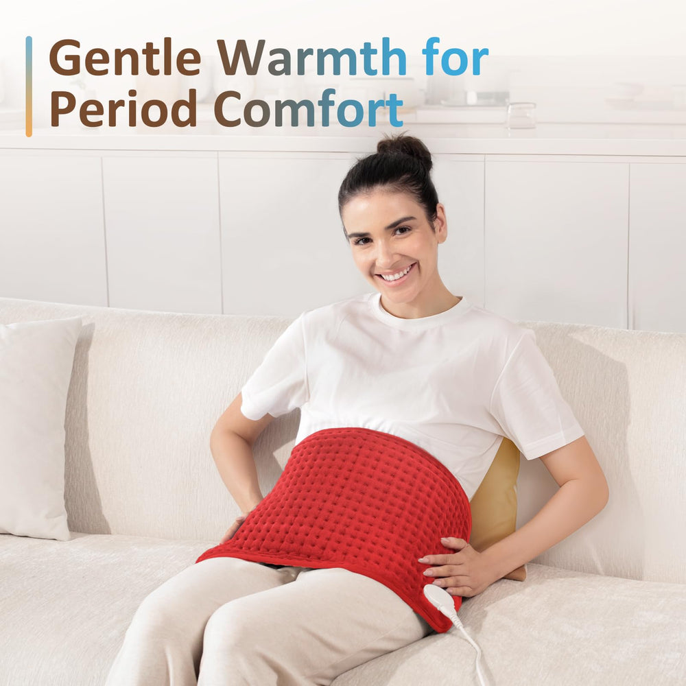 Comfytemp heating pad neck and shoulder coverage heats the upper body evenly