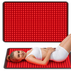 Comfytemp red light mat with back-coverage layout for full-body relaxation