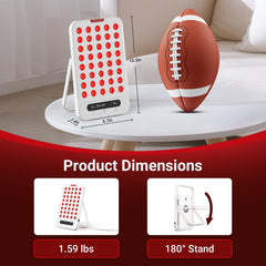 Comfytemp device offering four modes: red, infrared, or both for flexibility.