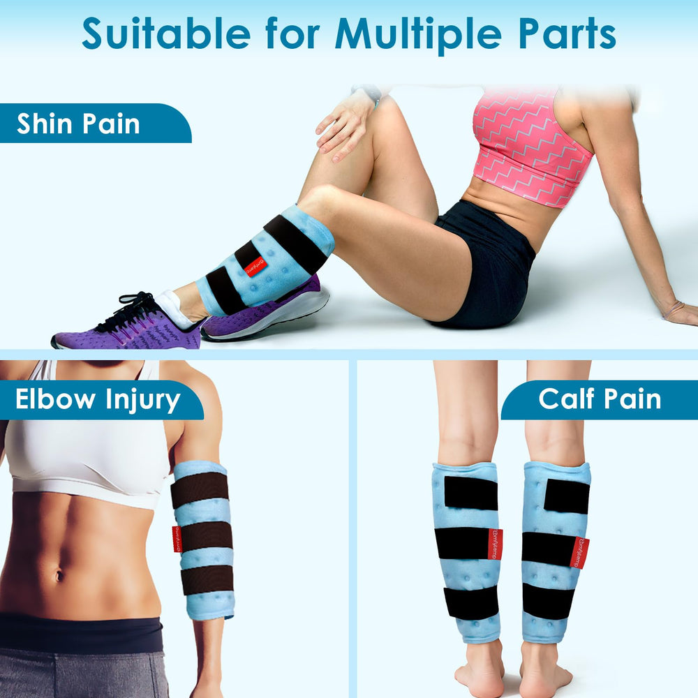 Comfytemp set of 2 ice packs supports alternating hot and cold therapy.