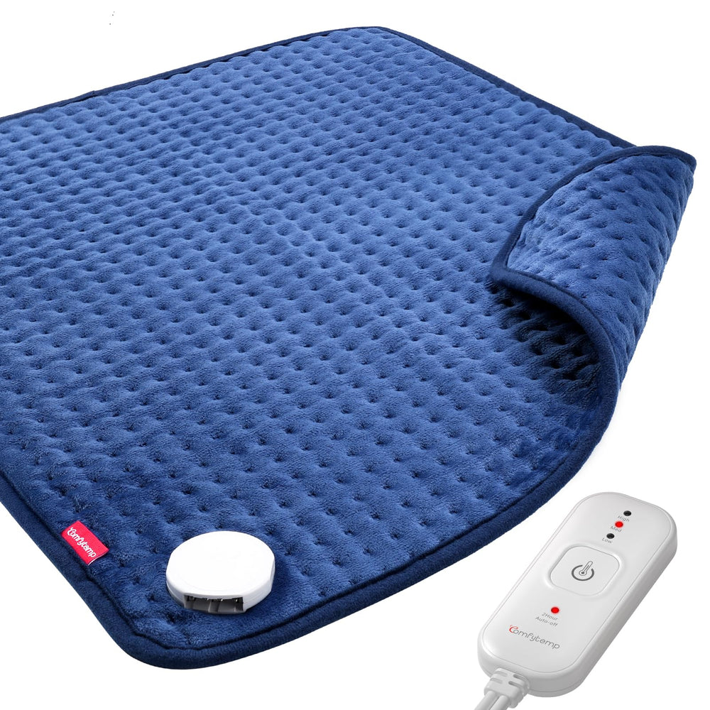 Comfytemp Ultra-Wide back heating pad provides full-back warmth and comfort.