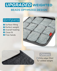Comfytemp soft flannel cover on the weighted heating pad
