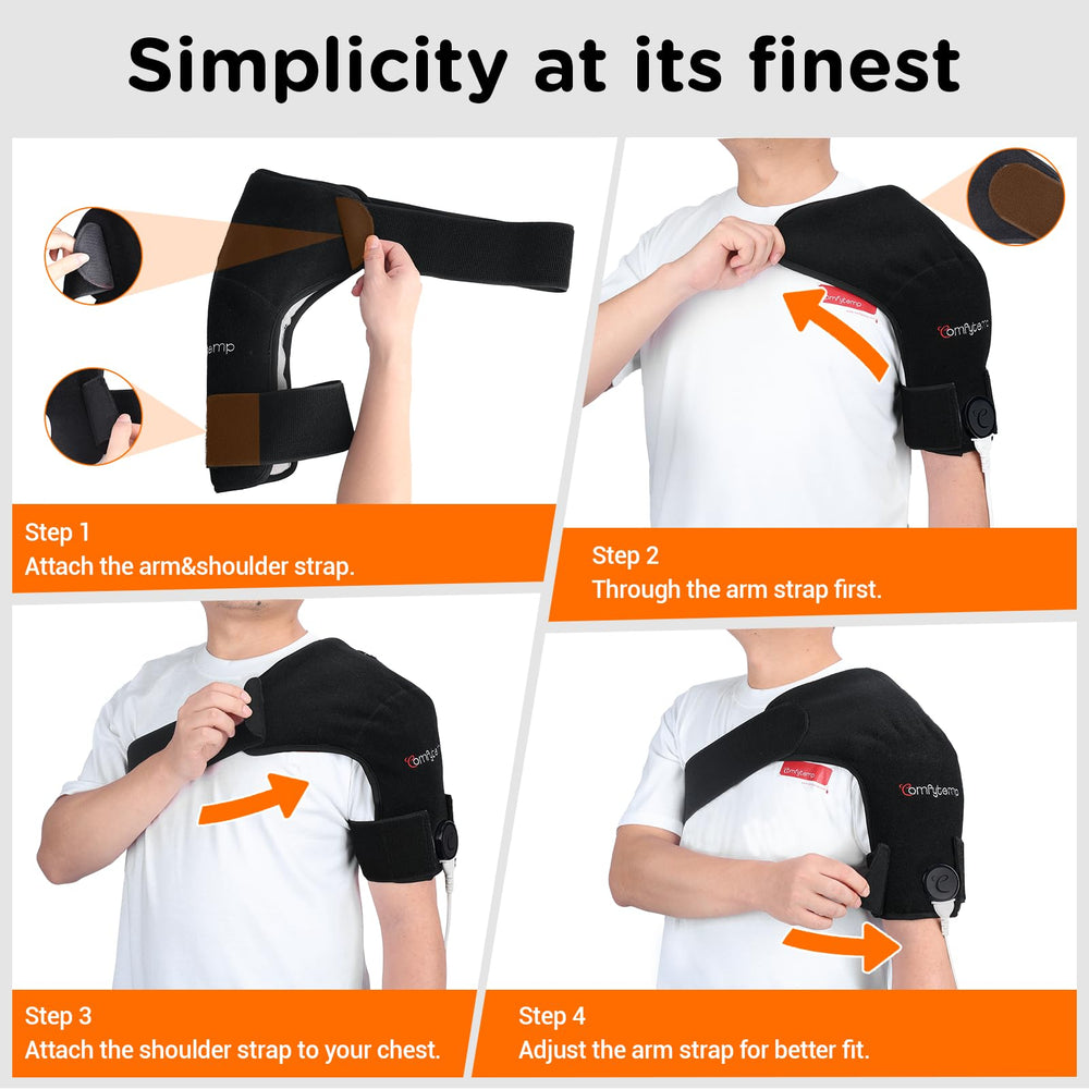 Comfytemp wired heating pad ensures consistent heat output during use.