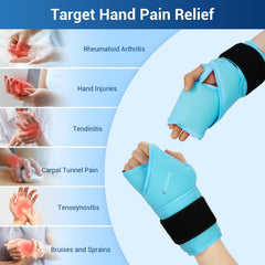Comfytemp ice pack wrap supports multiple body areas beyond the hand