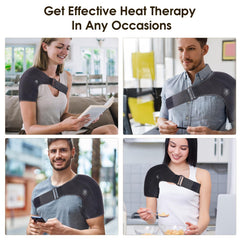 COMFYTHERA wearable therapy on the move for relaxation after activities.