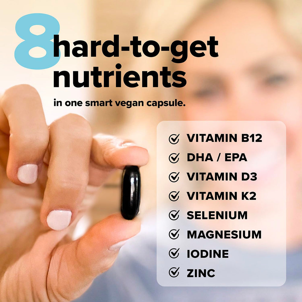 Sustainable packaging and long shelf life of Complement Essential vegan multivitamin