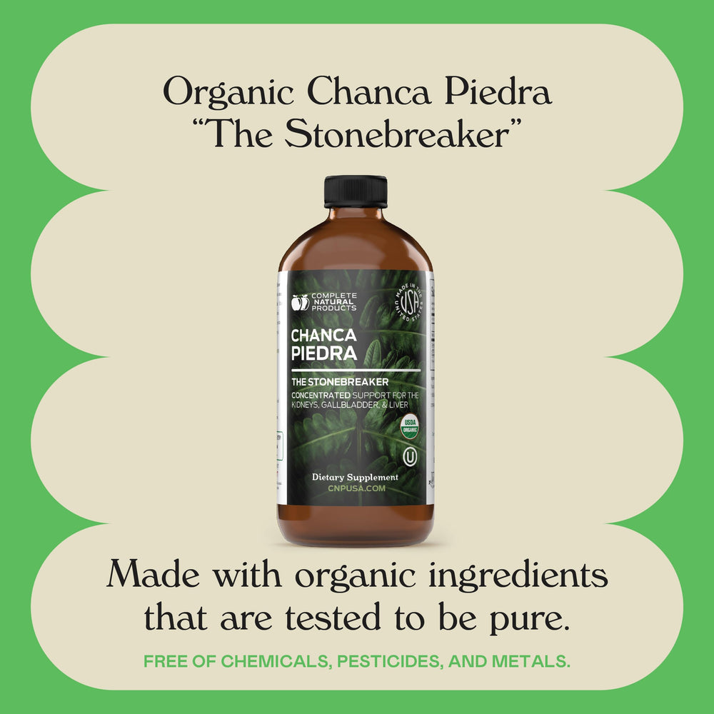 Tincture bottle beside ingredients demonstrates ritual preparation with Complete Natural Products.