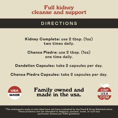 Complete Natural Kidney Complete liquid concentrate designed for quick absorption.