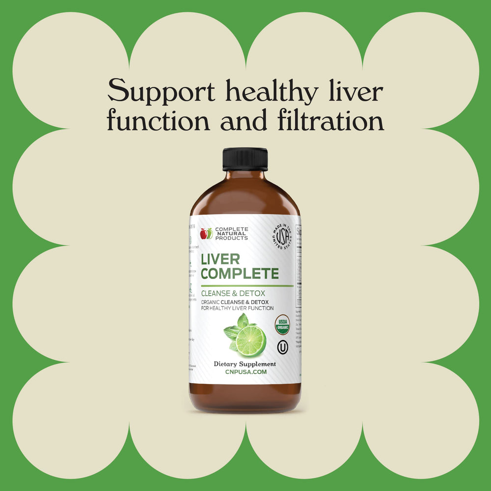 Complete Natural Liver Complete dropper dispense showcases precise servings for consistent daily use.