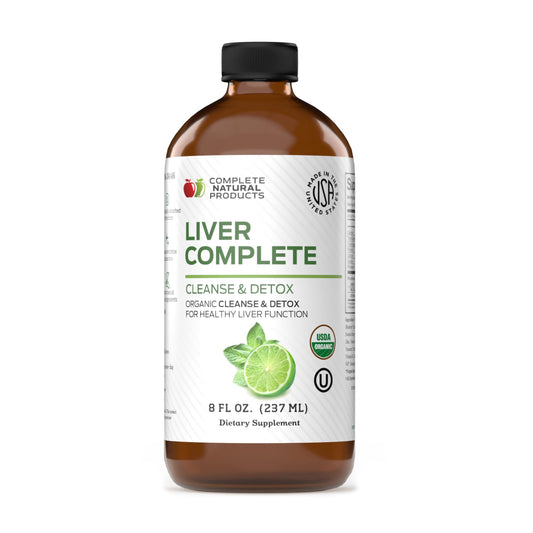 Complete Natural Liver Complete Liquid bottle for convenient daily liver support.