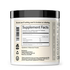 D Mannose powder dissolving quickly in water for easy drinking.