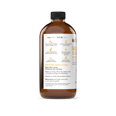 Complete Natural Products Gallbladder Liquid bottle on the counter shows organic ingredients for liver support