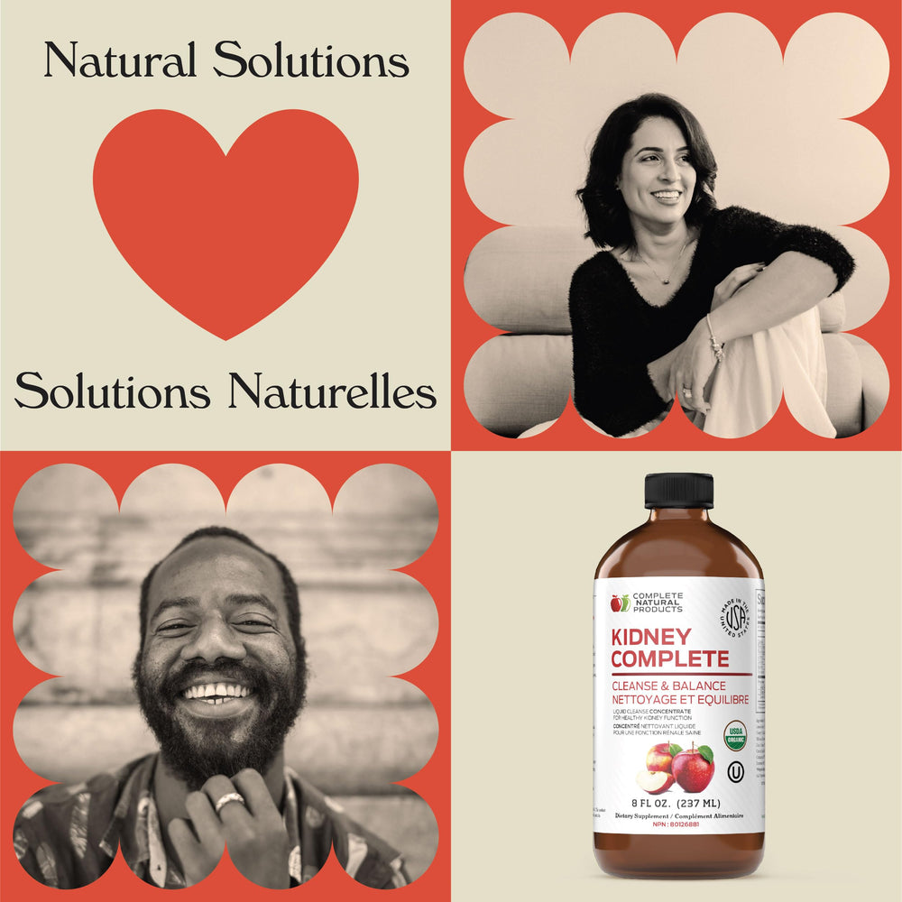 Complete Natural Products Kidney Complete ingredients with chanca piedra highlight potential cleansing benefits.