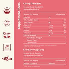 Complete Natural Urinary Tract Complete Bundle label details organic and kosher certifications.