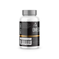 Complete Nutrition Omega Shred bottle back label with ingredients and use.
