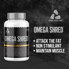 Complete Nutrition Omega Shred bottle on kitchen counter during meals.