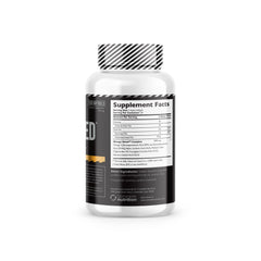 Complete Nutrition Omega Shred capsules pour for easy daily intake.