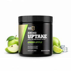 Complete Nutrition Elite GolElite Gold Amino Uptake label with green apple flavor and energy-boosting notes