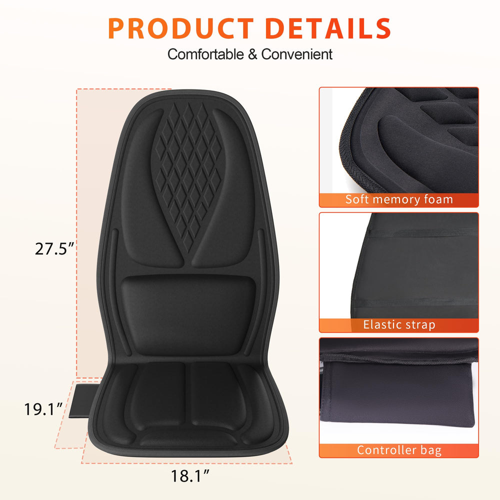 Comrelax heat levels two let you customize warmth and comfort.