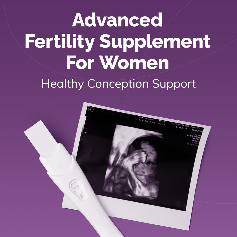 Packaging display showing 30-day supply of CONCEIVE PLUS