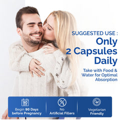 Zinc capsules from Conceive Plus supporting hormonal balance.