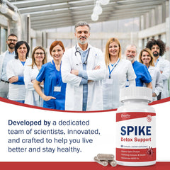 Conception for Her Spike Detox label closeup with antioxidant-rich components