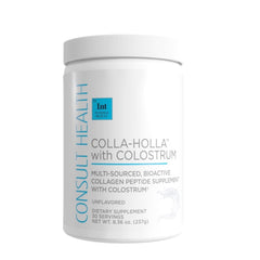 Consult Health Colla Holla bottle pour shows easy daily collagen intake.