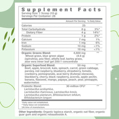 Consult Health Gut-Duction berries and fiber emphasize 4 g fiber per serving.