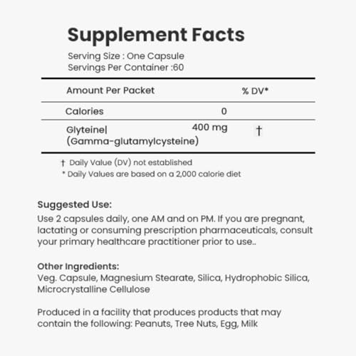 Closeup of CONTINUAL-G glyteine capsules ready for daily use