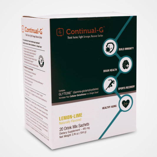 CONTINUAL-G Powder front view for daily immune and antioxidant support
