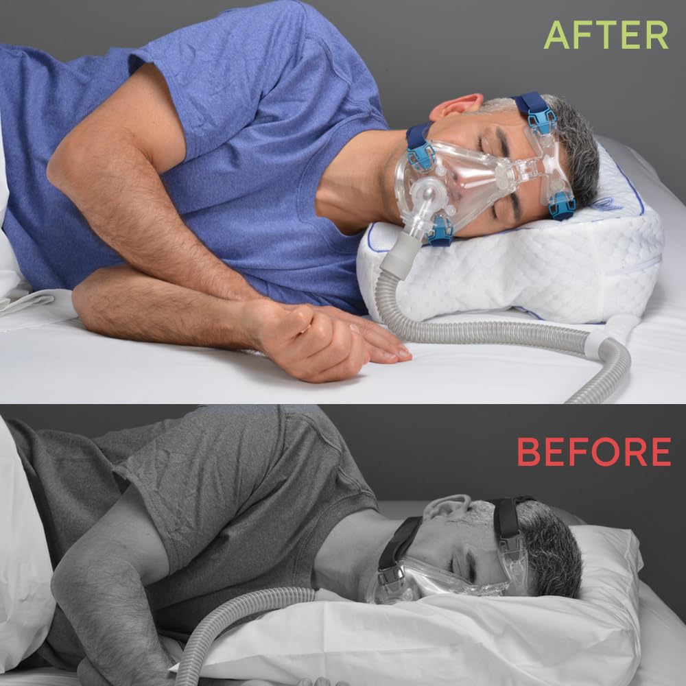 Contour CPAPMax cooling gel layer detail highlights temperature control