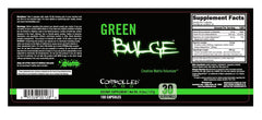Green Bulge pre-workout use with water suggests potential stamina support