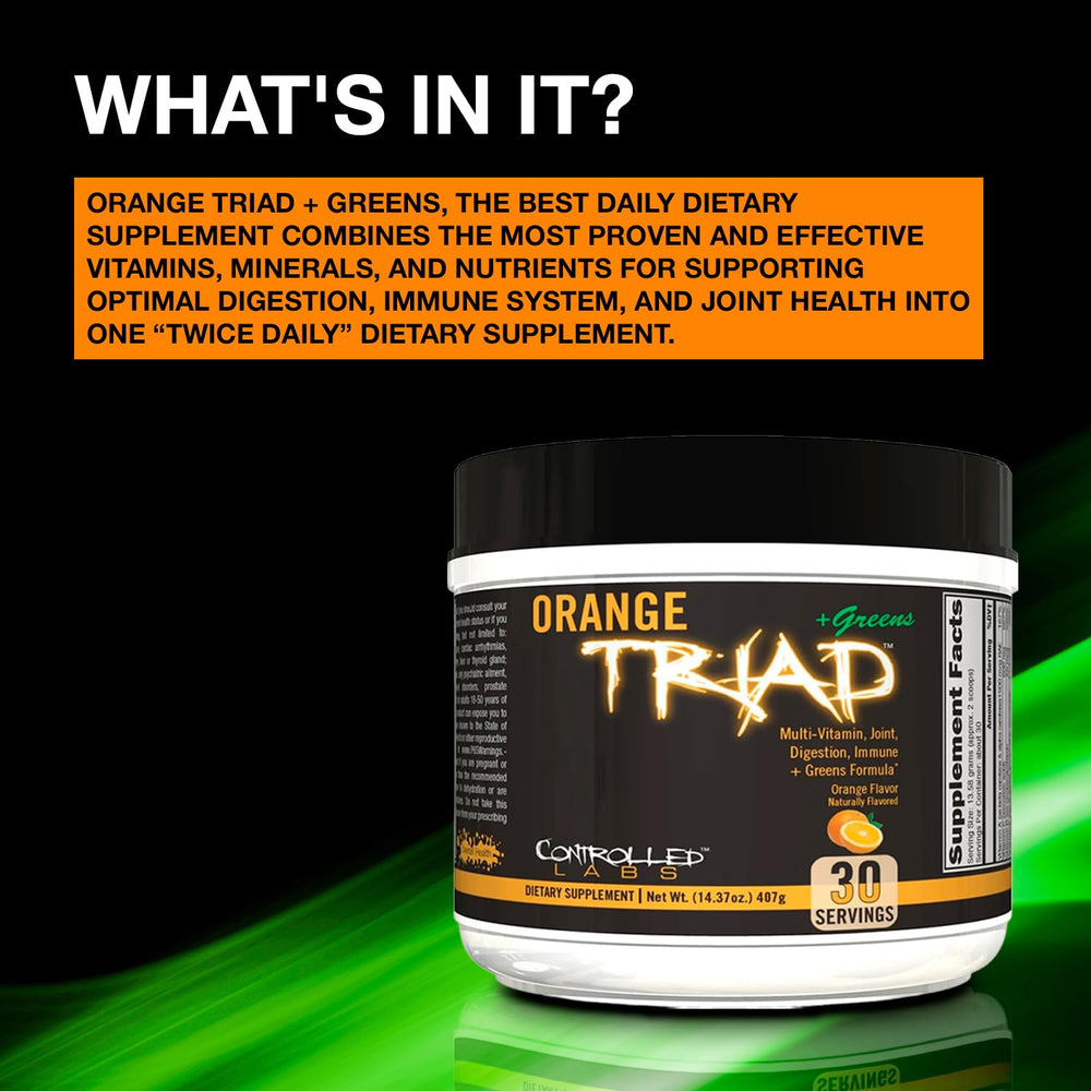 Controlled Labs ingredients panel highlights chondroitin and glucosamine