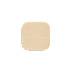 ConvaTec DuoDERM Control Gel 4x4 square beige dressing blends with skin tone.