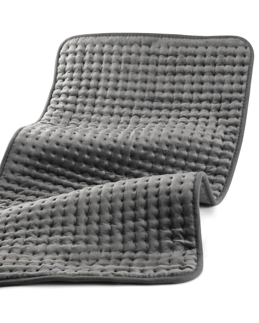 CooCoCo heating pad showing full-coverage 17x33 layout for back and shoulders with soothing warmth