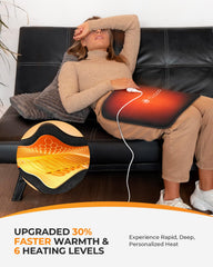 CooCoCo hip heating pad control panel for easy temperature and timer control.