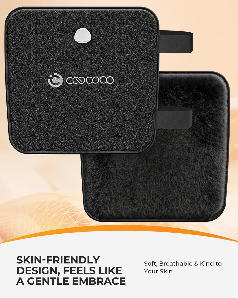 CooCoCo hip heating pad six heat settings offer personalized warmth.
