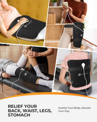 CooCoCo user wearing the pad during desk work and rest