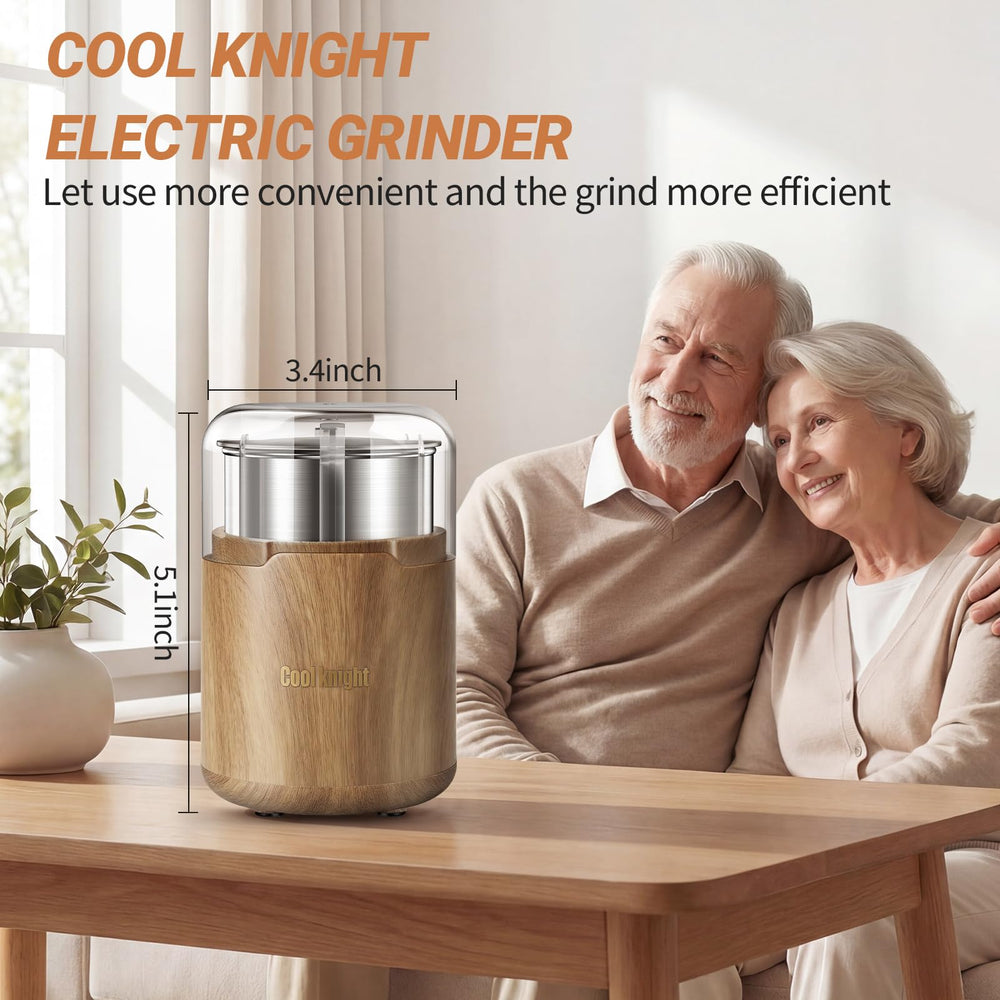 COOL KNIGHT M150H 110V corded power provides reliable grinding for batches.