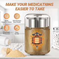 COOL KNIGHT M150H clear top cover lets you watch the pulverizing process.