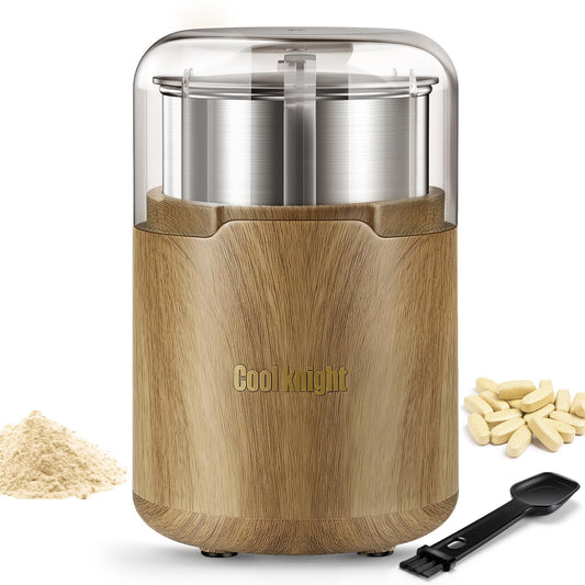 COOL KNIGHT M150H electric pill crusher front view for quick, mess-free grinding.