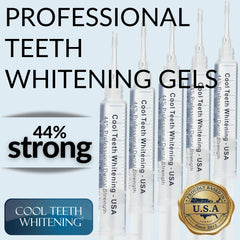 Cool Teeth Whitening syringes application for easy, controlled gel use.