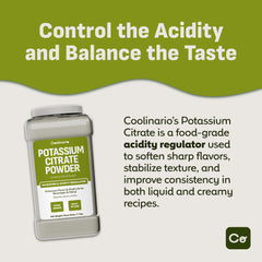 Coolinario Potassium Citrate Powder pour demonstrates easy dosing for drinks.