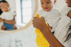 Gift-ready Copper Pearl washcloths in premium packaging