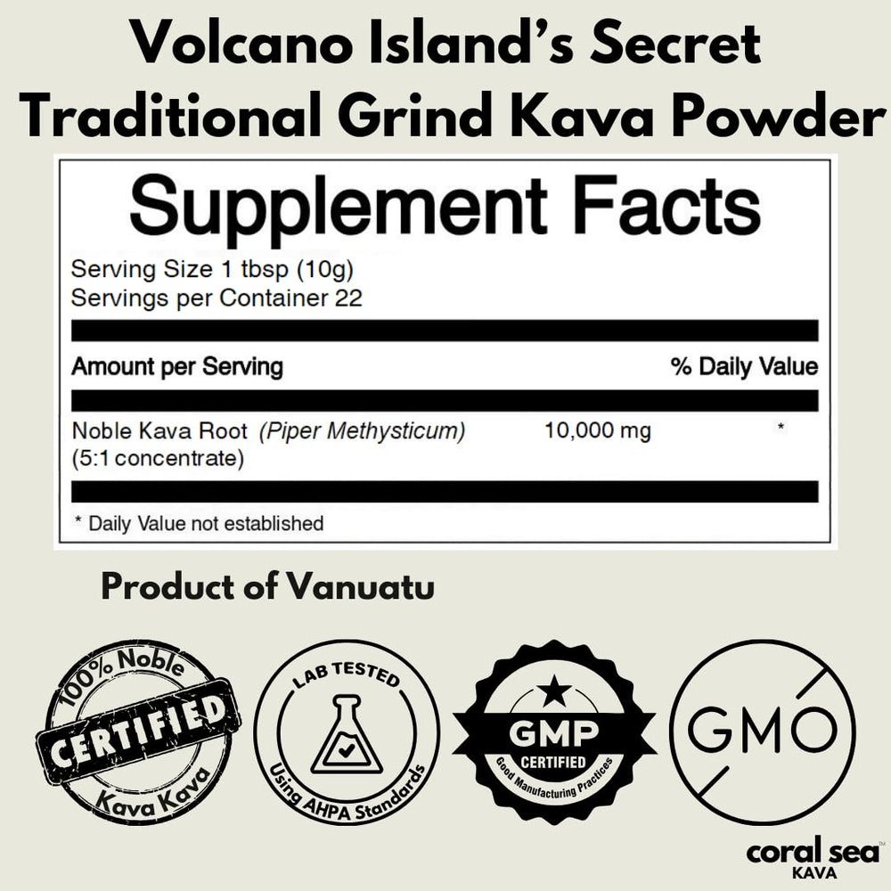 Certificates show cGMP and FSVP compliance for Coral Sea Kava.